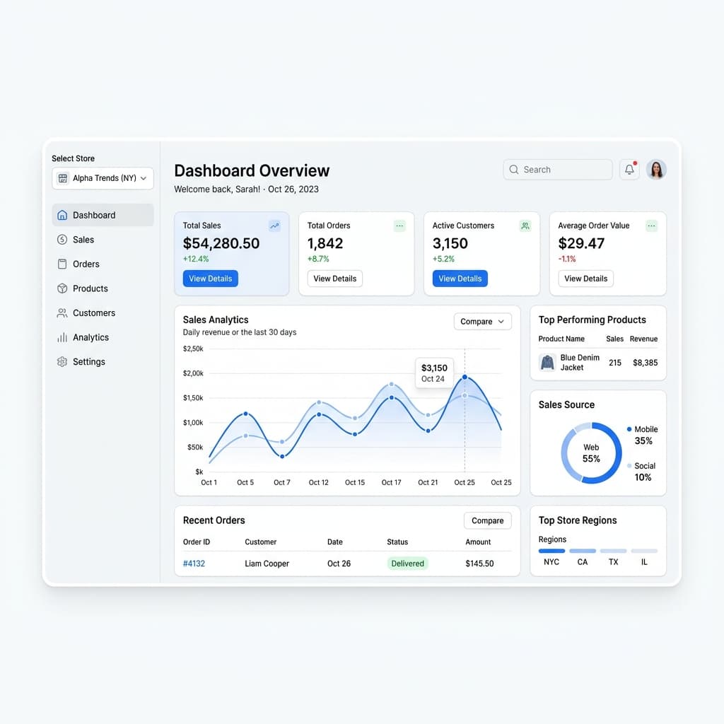 Shopieasy Dashboard